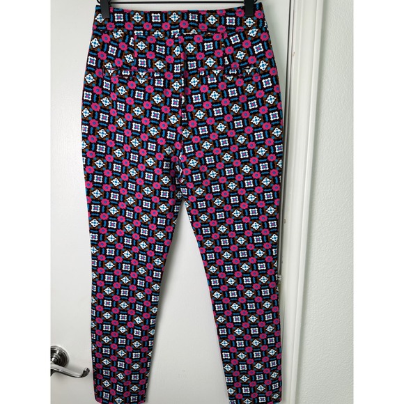 Anthropologie Maeve Slim Ponte Pants in Pink - Picture 9 of 10